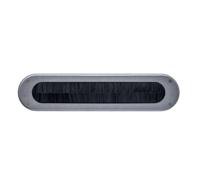 Intersteel Tochtwering ovaal 340x80mm rvs getrommeld