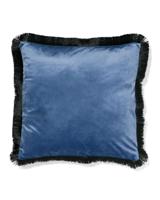 051 Kussenhoes 50x50cm Franjes Blauw (blauw)