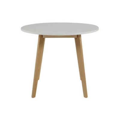 Eetkamertafel Aalborg rond - wit - 90x75,5 cm