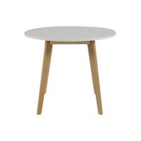 Eetkamertafel Aalborg rond - wit - 90x75,5 cm