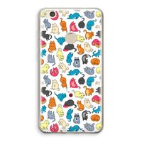 Kleurrijke katten: Huawei Ascend P8 Lite (2017) Transparant Hoesje