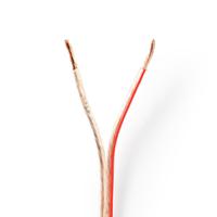 Nedis cagw2500tr500 speaker-kabel 2x 2,50 mm2 50,0 m folieverpakking transparant