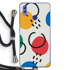 Illustratieve pop 3: Honor Note 10 Transparant Hoesje met koord