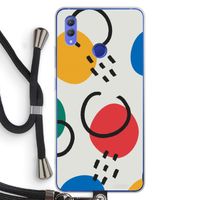 Illustratieve pop 3: Honor Note 10 Transparant Hoesje met koord
