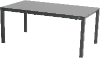 Hartman Uitschuifbare Tuintafel 'Matteo' 180/240 x 100cm, kleur Antraciet