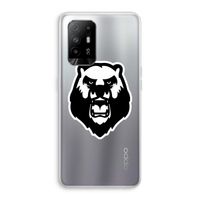 Angry Bear (white): Oppo A95 5G Transparant Hoesje
