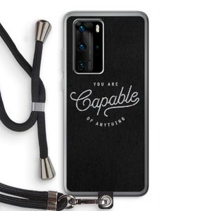 Capable: Huawei P40 Pro Transparant Hoesje met koord
