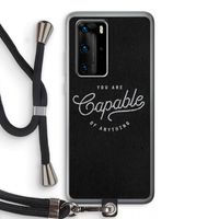 Capable: Huawei P40 Pro Transparant Hoesje met koord