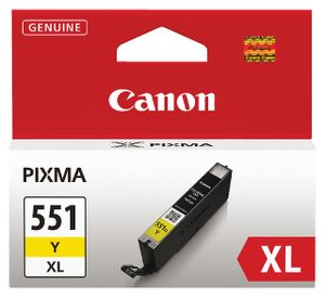 Inktcartridge Canon CLI-551XL geel HC