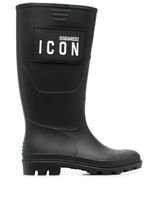 DSQUARED2 bottes à imprimé Icon - Noir