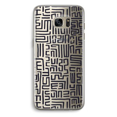 Moroccan Print: Samsung Galaxy S7 Edge Transparant Hoesje