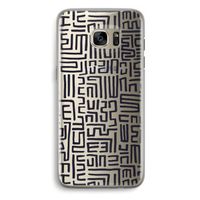 Moroccan Print: Samsung Galaxy S7 Edge Transparant Hoesje