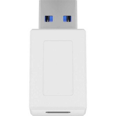 Goobay 55225 tussenstuk voor kabels USB-C USB 3.0 (type A) Wit