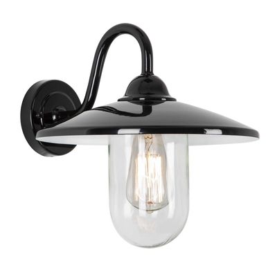 Brig Stallamp Zwart Met Lichtsensor LED