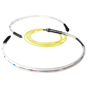 ACT RL4109 Prefab Glasvezel Kabel Singlemode OS2 8-voudig LC Connectoren - 90 meter