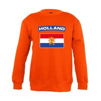 Oranje Holland vlag sweater kinderen - thumbnail