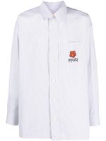 Kenzo chemise Boke Flower à fines rayures - Blanc - thumbnail