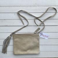 Tas Mickey springbok beige 25x20cm