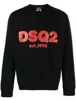 DSQUARED2 sweat en coton à logo imprimé - Noir