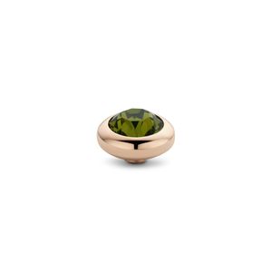 Melano Vivid Basic CZ Steentje Olive Rosé | 7 mm