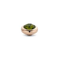Melano Vivid Basic CZ Steentje Olive Rosé | 7 mm Melano Vivid Basic CZ Steentje Olive Rosé | 7 mm