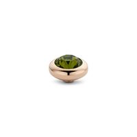 Melano Vivid Basic CZ Steentje Olive Rosé | 7 mm