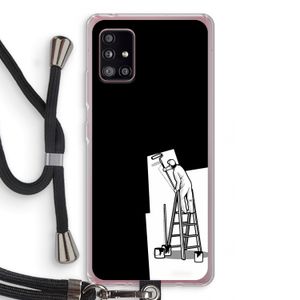 Musketon Painter: Samsung Galaxy A51 5G Transparant Hoesje met koord