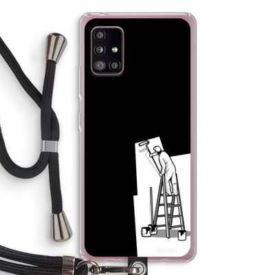 Musketon Painter: Samsung Galaxy A51 5G Transparant Hoesje met koord
