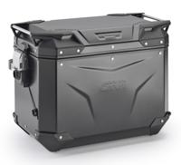 GIVI OBKEV48 Trekker Outback EVO Smart, Topkoffers en zijkoffers voor de moto, Zwart Aluminium Rechts 48l