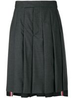 Thom Browne Classic-Rise Pleated Skirt - Gris - thumbnail