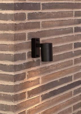 Buitenlamp zwart downlighter Nordlux &apos;Tin&apos; wandlamp GU10 IP54 -Zwart