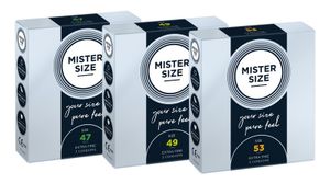 MISTER SIZE PasPakket Ultradun 47-49-53mm (omtrek tot 11,5 cm)