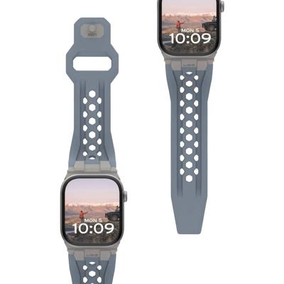 Urban Armor Gear Monarch Horlogeband 42 mm, 44 mm, 45 mm, 46 mm, 49 mm Blauw, Titaan Watch Series 1, Watch Series 2, Watch Series 3, Watch Series 4, Watch