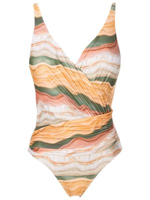 Lygia & Nanny maillot de bain Maisa à design drapé - Marron