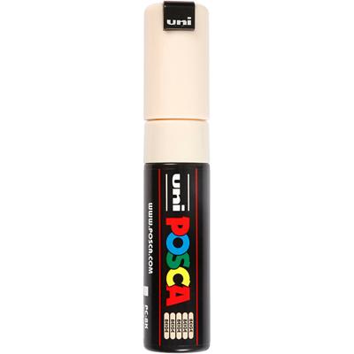 Uni-Posca Posca marker, afm pc-8k, lijndikte 8 mm, breed, beige, 1 stuk