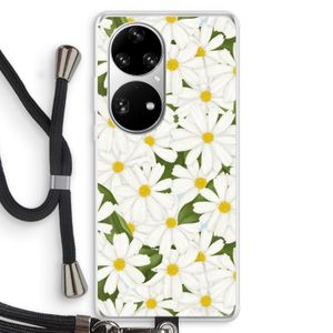 Summer Daisies: Huawei P50 Pro Transparant Hoesje met koord