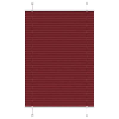 Pliss rolgordijn 100x150 cm stofbreedte 99,4cm bordeauxrood