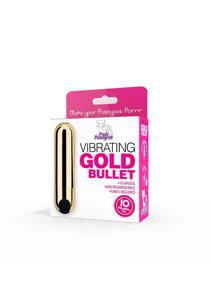 Pink Pussycat Vibrating Gold Bullet - Gold