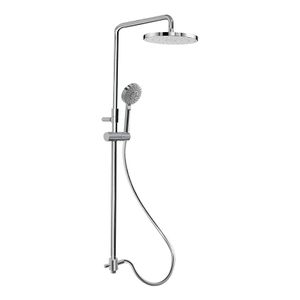 Tres Selection glijstang set met regendouche 122 cm rond chroom