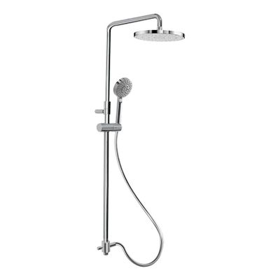 Tres Selection glijstang set met regendouche 122 cm rond chroom
