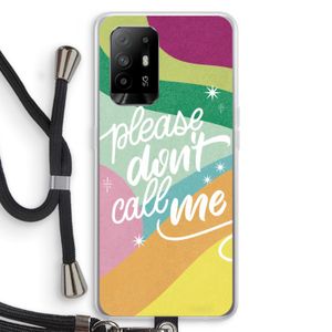 Don't call: Oppo A95 5G Transparant Hoesje met koord
