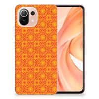 Xiaomi Mi 11 Lite | 11 Lite 5G NE | TPU bumper | Batik Oranje Xiaomi Mi 11 Lite | 11 Lite 5G NE | TPU bumper | Batik Oranje