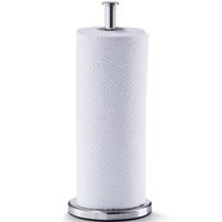 Zeller Keukenrolhouder - rond - zilver - RVS - 13x32 cm Zeller Keukenrolhouder - rond - zilver - RVS - 13x32 cm