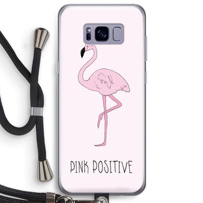 Pink positive: Samsung Galaxy S8 Plus Transparant Hoesje met koord