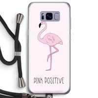 Pink positive: Samsung Galaxy S8 Plus Transparant Hoesje met koord