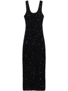 Simkhai robe longue Dione à sequins - Noir