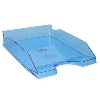 Kantoor Brievenbakjes - A4 formaat - kunststof - Blauw - Stapelbaar - Documenten bakjes