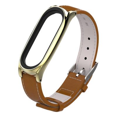 Mijobs top-nerf leder band voor Xiaomi mi band 3 & 4 polsbandjes Screwless magnetische armband Smart band vervangen accessoires host niet inbegrepen