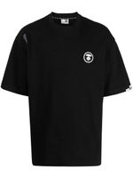 AAPE BY *A BATHING APE® t-shirt en coton à logo appliqué - Noir