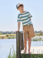 Bermuda jongens in twill kameel